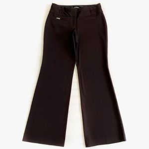 Express Editor Career Pants Women’s Flare Trousers Pants Size 6 R - Dark Brown